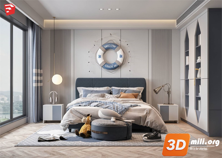 Children Room Scenes Skp FIles 